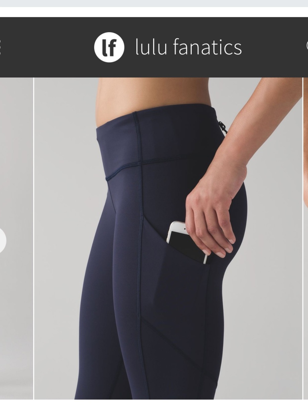 Lululemon Speed Tight V w Pockets 29” Sz 8 Midnight Navy Blue Full Length